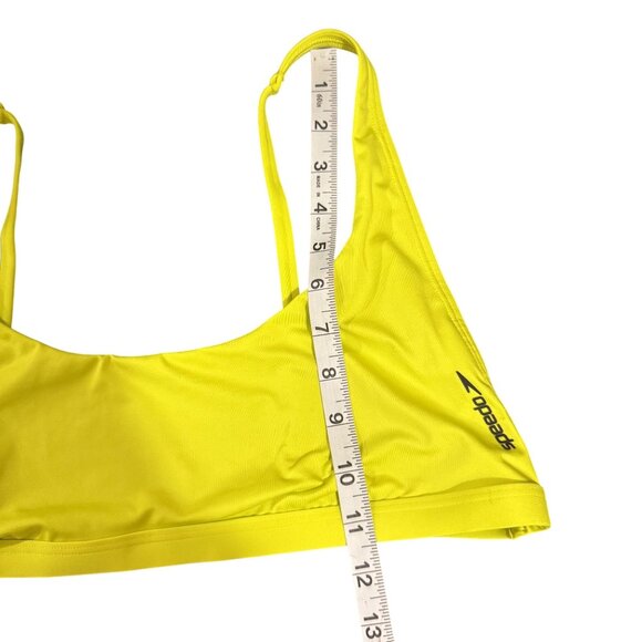 Speedo Womens Light Green Solid Convertible Stretch Swimwear Bikini Top Size XL - Picture 7 of 7